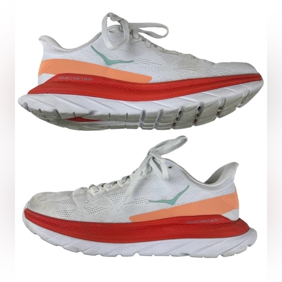 Hoka One One Mach 4 Women’s Size 8 B Running Sneakers Shoes 1113529 White Fiesta - Picture 3 of 15